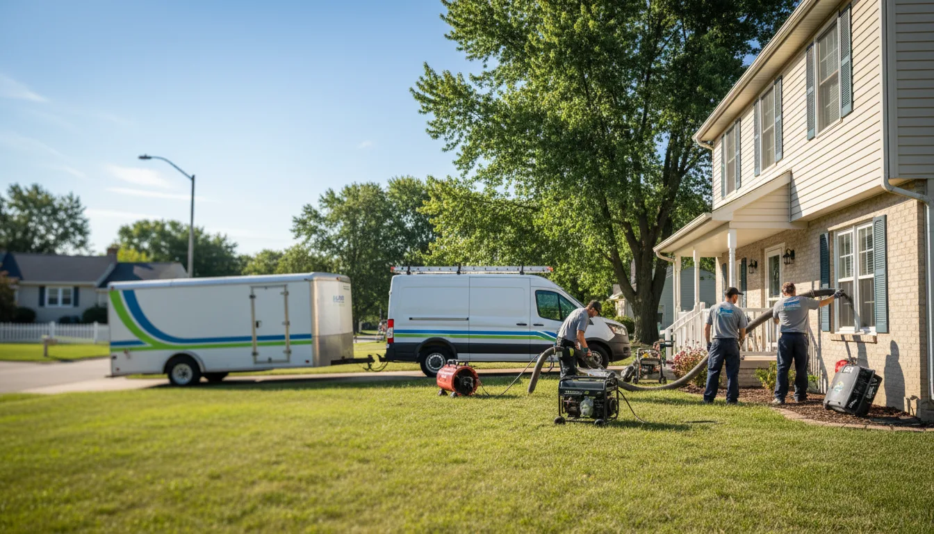 Flooded Basement Restoration And Cleanup With Repair in Brookport, IL near me